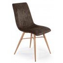 Kėdė ENZ2-BP (AR299-10 Tamsiai rudas/Medžio spalvos kojos)