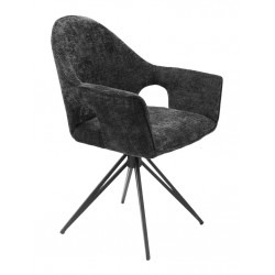 Kėdė AUGUSTA sukamoji (Baltic-0225 Juodas)