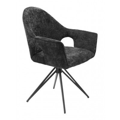 Kėdė AUGUSTA sukamoji (Baltic-0225 Juodas)