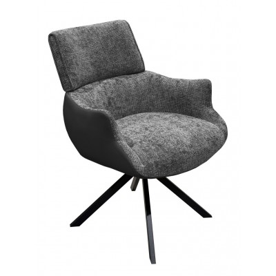 Kėdė EDINBURGH sukamoji (Wandy-456/PVC-2023-60 Pilka) Kėdė EDINBURGH sukamoji (Wandy-456/PVC-2023-60 Pilka)