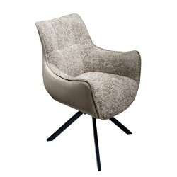 Kėdė GLASGOW sukamoji (Wandy-170/PVC-10 Šviesiai ruda) Kėdė GLASGOW sukamoji (Wandy-170/PVC-10 Šviesiai ruda)