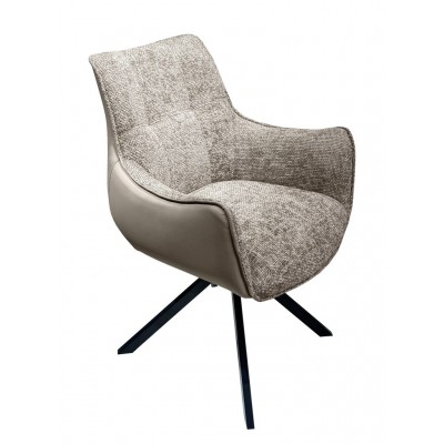 Kėdė GLASGOW sukamoji (Wandy-170/PVC-10 Šviesiai ruda) Kėdė GLASGOW sukamoji (Wandy-170/PVC-10 Šviesiai ruda)