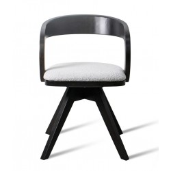 Kėdė NOVELA (Black Wenge/GL-12 Šviesiai pilkas)