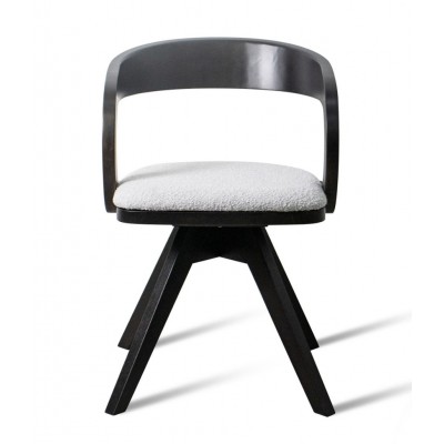 Kėdė NOVELA (Black Wenge/GL-12 Šviesiai pilkas)