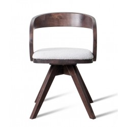 Kėdė NOVELA (Rich Walnut/GL-12 Šviesiai pilkas)