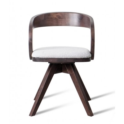 Kėdė NOVELA (Rich Walnut/GL-12 Šviesiai pilkas)