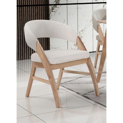 Kėdė SUMATRA (Natūralaus medžio spalva/H32023-02 Šviesiai rusvas)