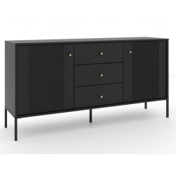 Komoda - indauja ISEO IS03 2D3S (Juoda) NAUJIENA Komoda - indauja ISEO IS03 2D3S (Juoda) NAUJIENA