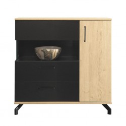 Komoda - indauja MADISON ST-11 (Juoda/Dab biszkoptowy Komoda - indauja MADISON ST-11 (Juoda/Dab biszkoptowy