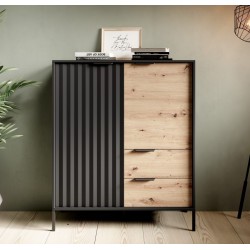 Komoda - indauja RAVE A (Czarny/Artisan) Komoda - indauja RAVE A (Czarny/Artisan)