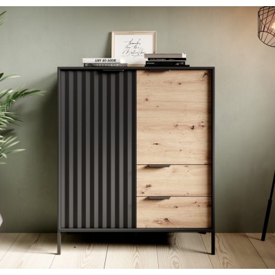 Komoda - indauja RAVE A (Czarny/Artisan) Komoda - indauja RAVE A (Czarny/Artisan)