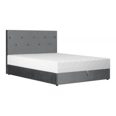 Lova BX2-BP 140 (BluvelGrey-18) su čiužiniu V