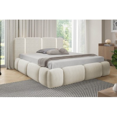 Lova BIANCO 160 su LED apšvietimu (Lambi-01) NAUJIENA