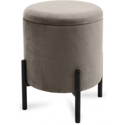 Pufas MF2-BP apvalus pufas (Velvet #11 Šviesiai rudas) 