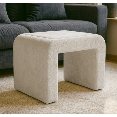 Pufas FUDGY su padėklu (Chenille Seal #02 Rusvas)