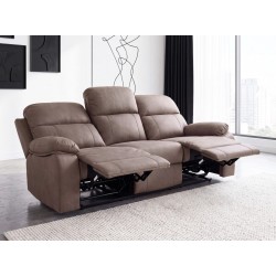 Sofa ARISTOCRAT-III trivietė reglaineris (K10-363 Šviesiai rudas)