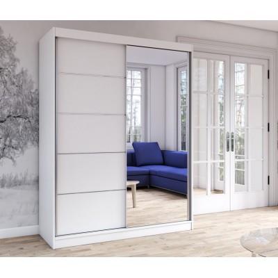 Spinta VST2-BP 05 X su veidrodžiu (Balta)