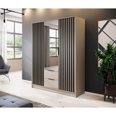 Spinta NELLY 3D-L su veidrodžiu (Cashmere) V