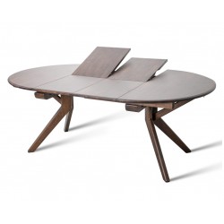 Stalas FBL2-BP apvalus išskleidžiamas (Rich Walnut)