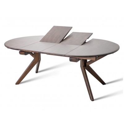 Stalas FBL2-BP apvalus išskleidžiamas (Rich Walnut)