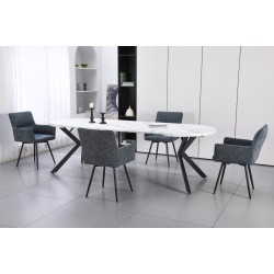 Stalas PER2-BP apvalus išskleidžiamas (Melamine Nr.01)