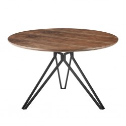 Stalas TH2-BP apvalus (Walnut)