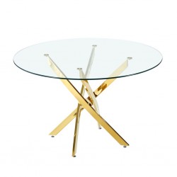 Stalas OVENS apvalus stiklinis (Clear) Stalas OVENS apvalus stiklinis (Clear)