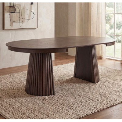 Stalas RACHEL išskleidžiamas (Smoke Walnut)