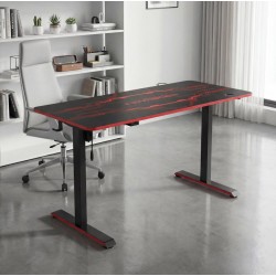 Rašomasis stalas SKYWALKER-140 su el. aukščio reguliavimo f-ja (Juodas)