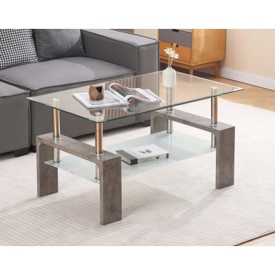 Staliukas LAMARA stiklinis  (#78024 Concrete) NAUJIENA