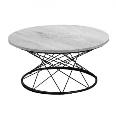 Staliukas LUNAR-80 apvalus (Marble Color/Juoda)