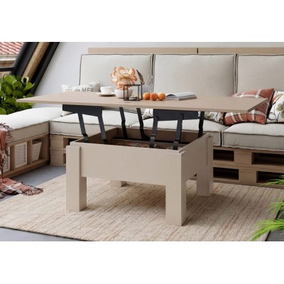 Staliukas OSLO-N pakeliamas ir išskleidžiamas transformeris su daiktadėže Szampanski) Staliukas OSLO-N pakeliamas ir išskleidžiamas transformeris su daiktadėže Szampanski)