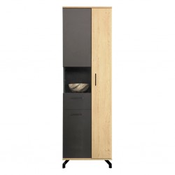 Vitrina MADISON ST-03 (Juoda/Dab biszkoptowy) NAUJIENA