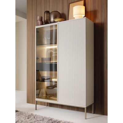 Vitrina SENTO WTSZ104 (Cashmere/Szampanski)
